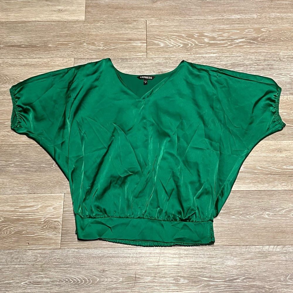 Express XS Emerald Dolman Top